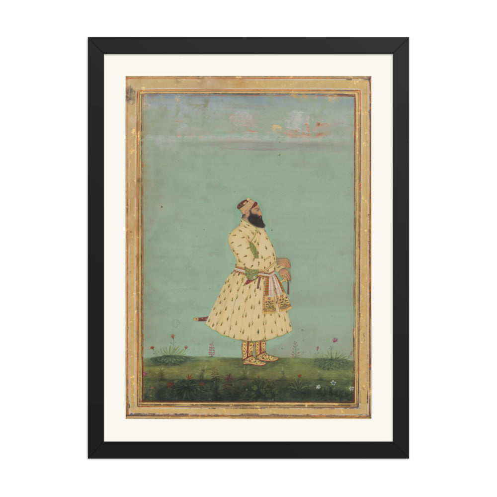 Portrait of Safdar Jang — Restored Mughal Wall Art — view 4