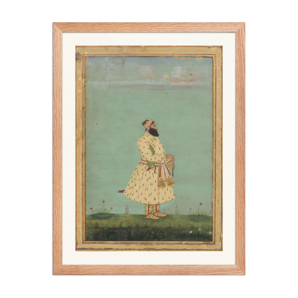 Portrait of Safdar Jang — Restored Mughal Wall Art — view 5