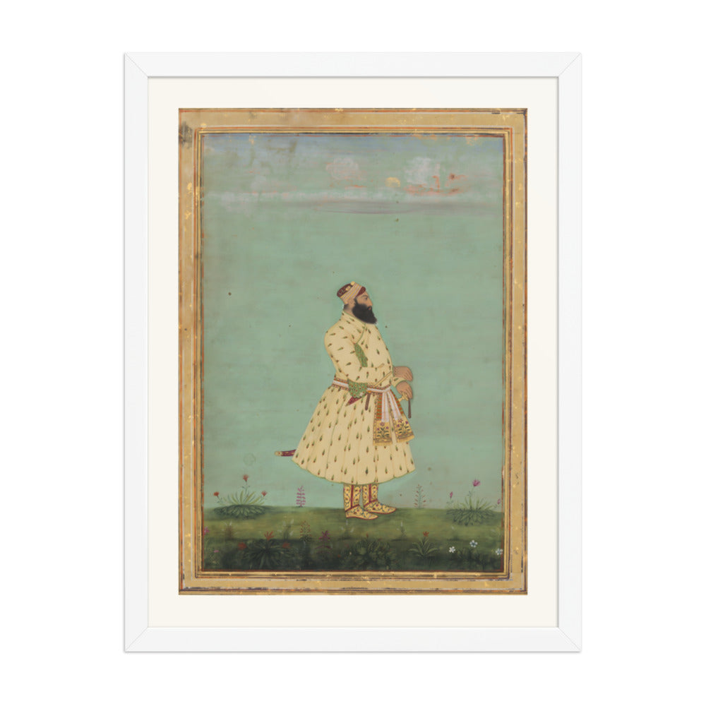 Portrait of Safdar Jang — Restored Mughal Wall Art — view 6
