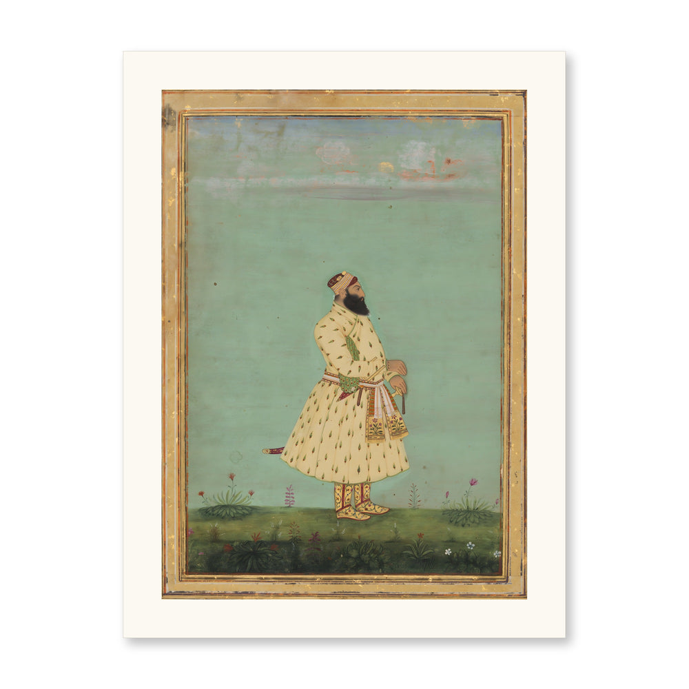 Portrait of Safdar Jang — Restored Mughal Wall Art — view 7