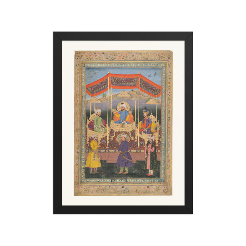An Assembly of Mughal Emperors — Restored Mughal Wall Art