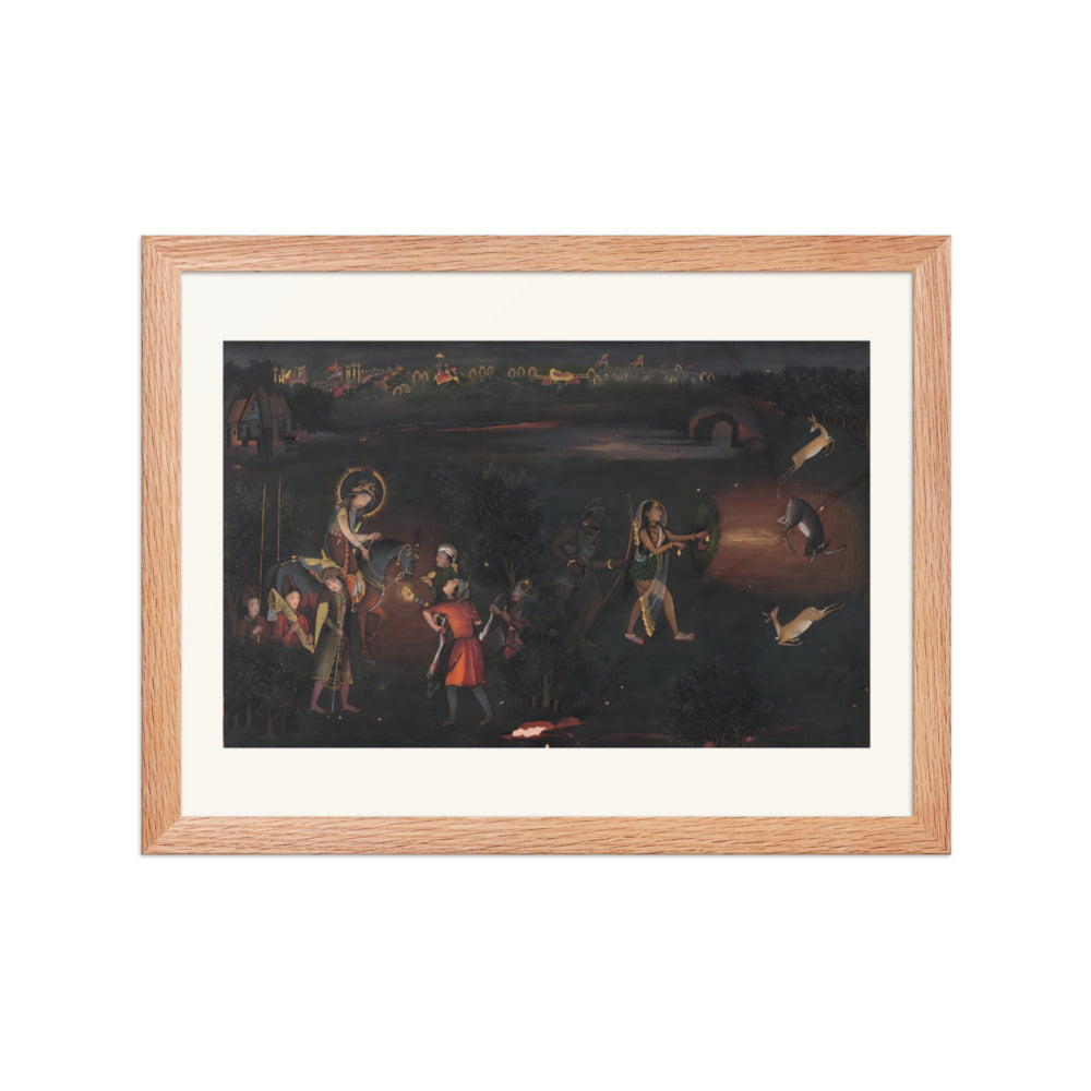 Deer-Stalking by Night — Restored Indian Court Wall Art — view 2