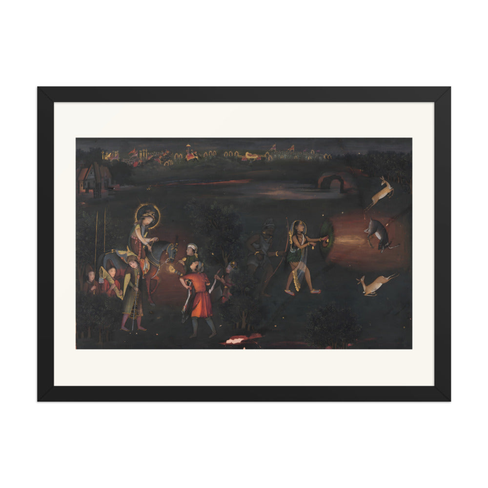 Deer-Stalking by Night — Restored Indian Court Wall Art — view 4