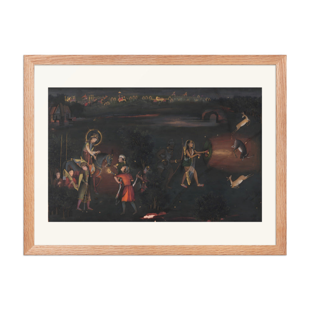 Deer-Stalking by Night — Restored Indian Court Wall Art — view 5