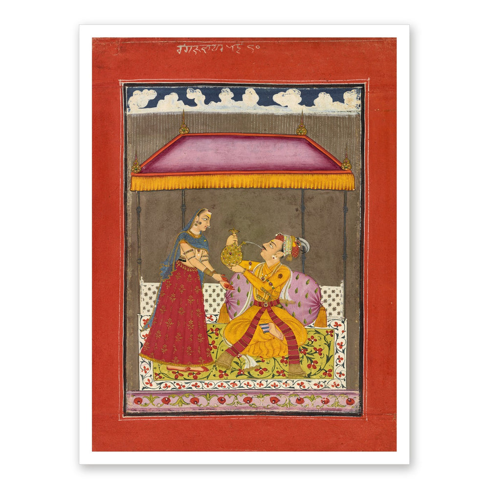 Jalandhara Ragaputra — Ragamala Folio — Restored Rajput Wall Art — view 7