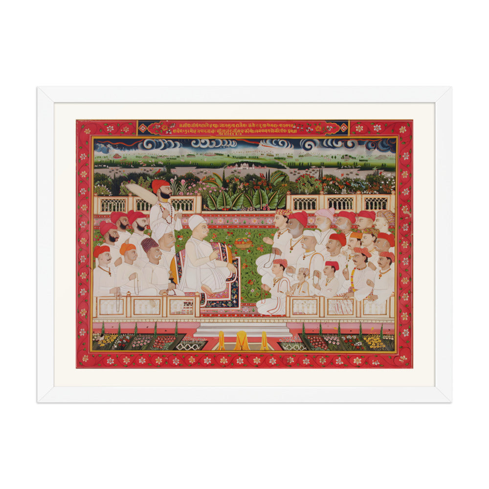 A Jaipur Raja in Durbar — Restored Rajput Wall Art — view 6