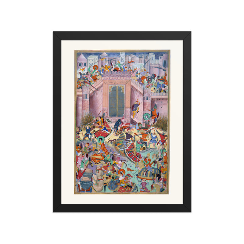 The Storming of a Fort — Restored Mughal Wall Art