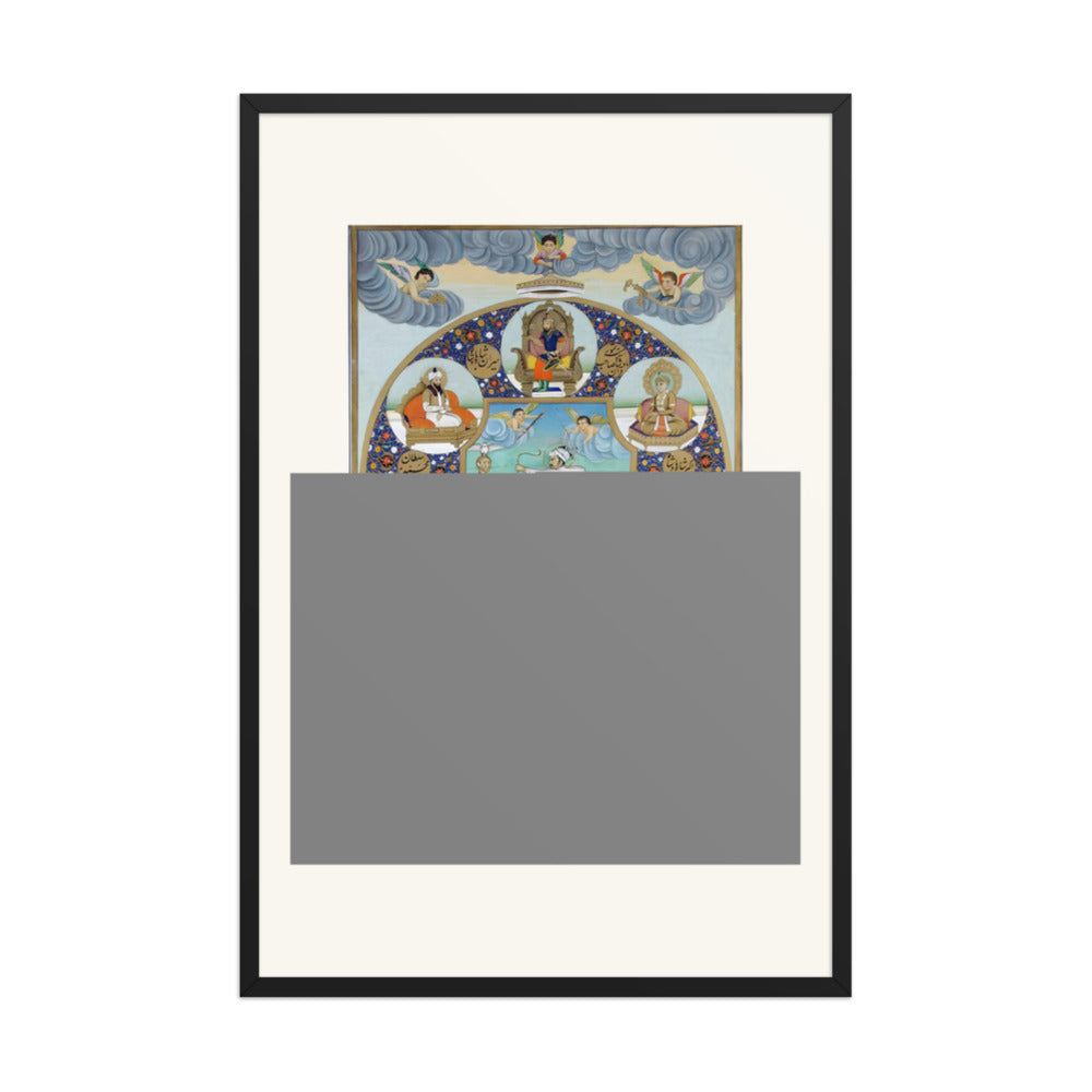 An Allegorical Portrait of Jahangir — Restored Mughal Wall Art — view 7