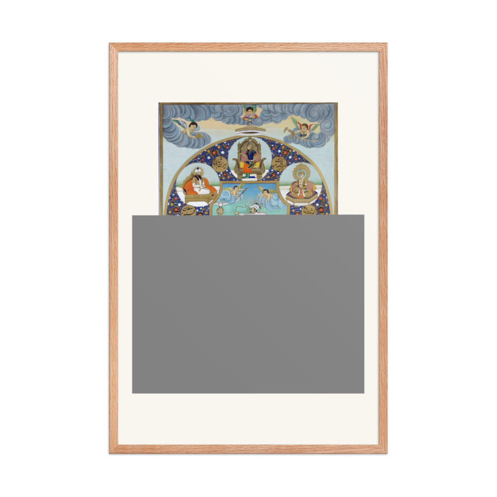 An Allegorical Portrait of Jahangir — Restored Mughal Wall Art — view 8