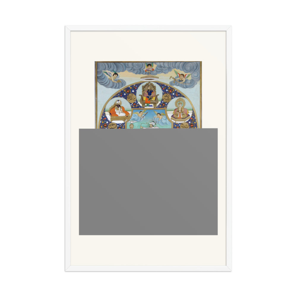 An Allegorical Portrait of Jahangir — Restored Mughal Wall Art — view 9