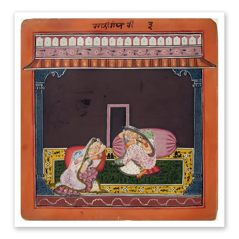 Andhriyari Ragini — Restored Rajput Wall Art — view 7