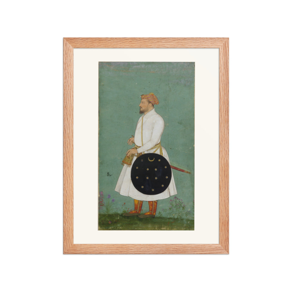 Portrait of Asalat Khan — Restored Mughal Wall Art — view 2