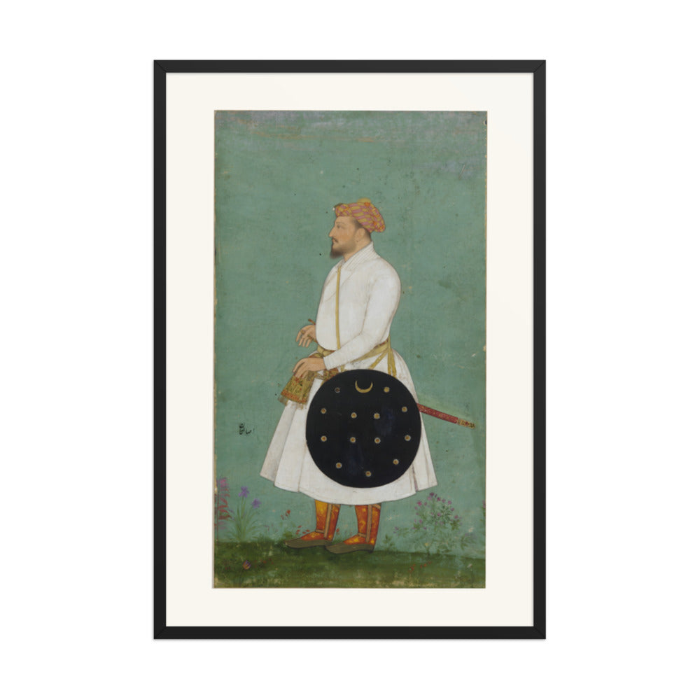 Portrait of Asalat Khan — Restored Mughal Wall Art — view 7