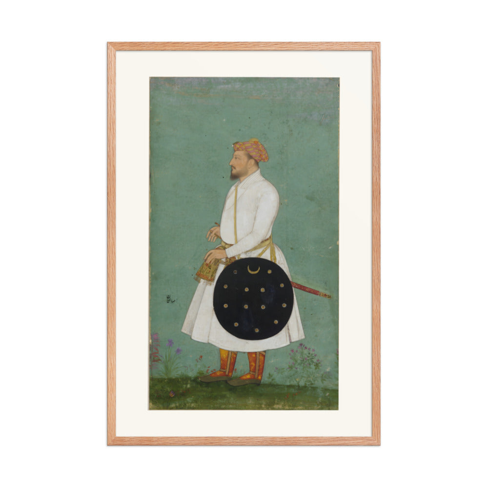 Portrait of Asalat Khan — Restored Mughal Wall Art — view 8