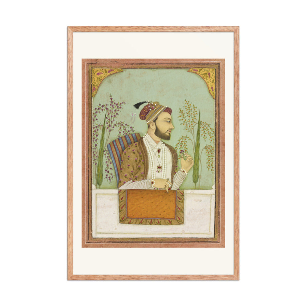 A Mughal Nobleman — Restored Mughal Wall Art — view 11