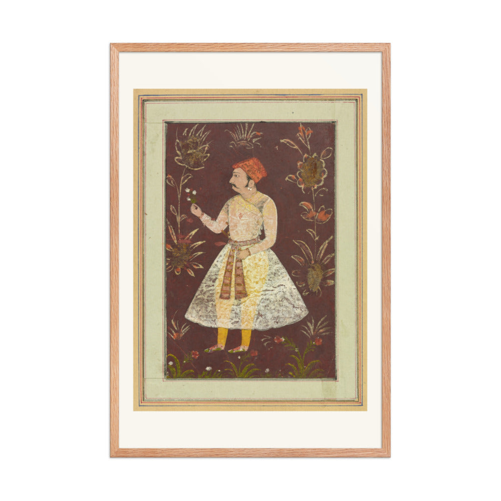 A Rajput Nobleman — Restored Rajput Wall Art — view 11