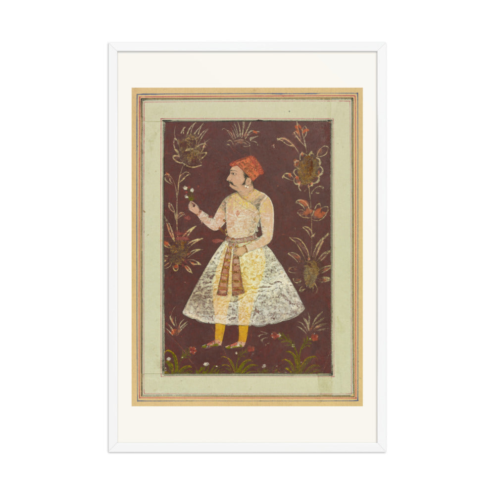 A Rajput Nobleman — Restored Rajput Wall Art — view 12