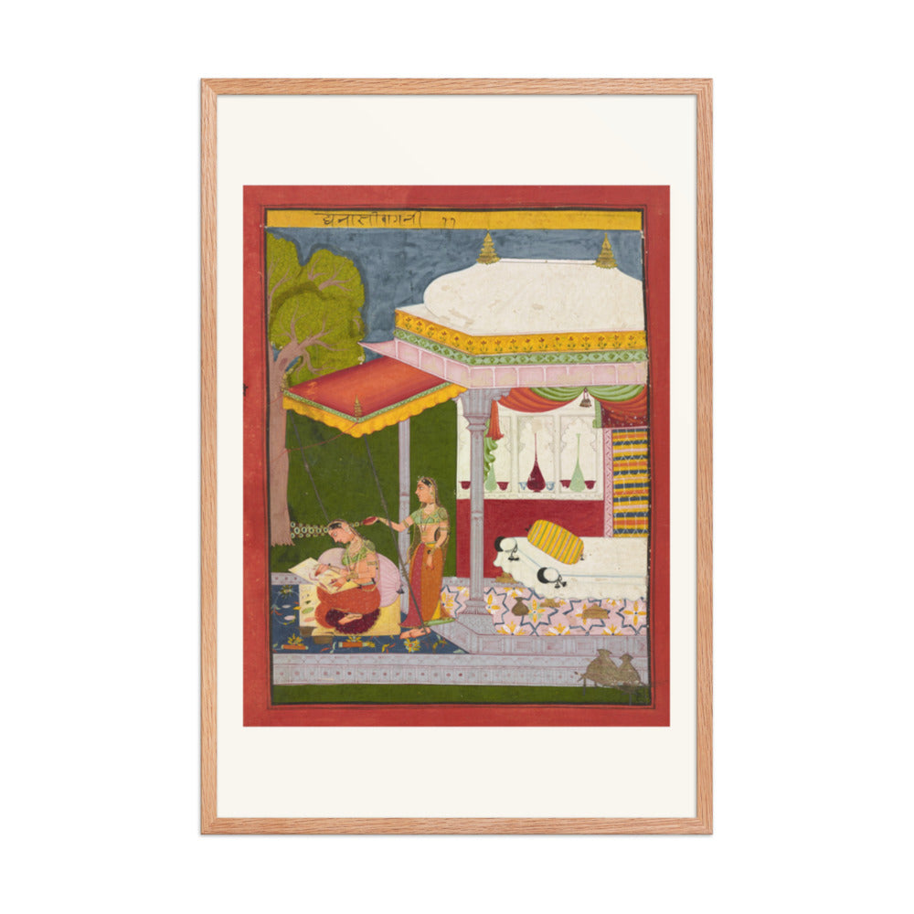 Dhanashri Ragini — Ragamala Folio — Restored Rajput Wall Art — view 11