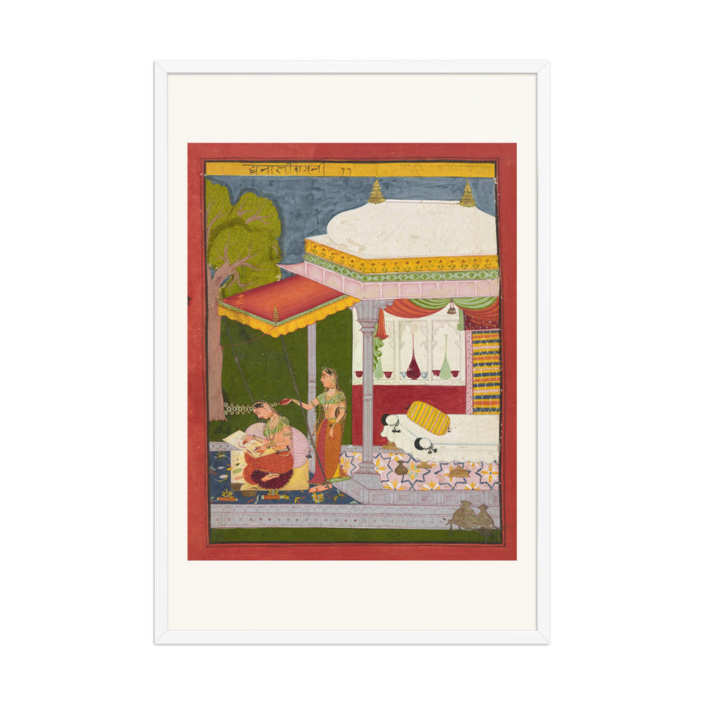 Dhanashri Ragini — Ragamala Folio — Restored Rajput Wall Art — view 12