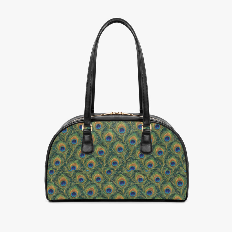 Mor Feather — Peacock Green Arch-Top Handbag