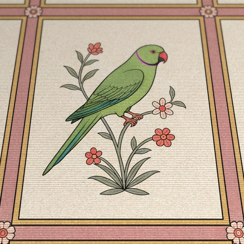 Jahangir's Aviary — Mughal Birds Area Rug — view 4