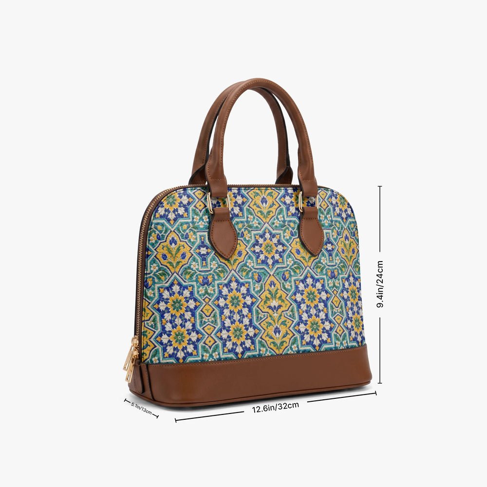 Kashi Tile — Lapis & Turquoise Dome Handbag — view 9
