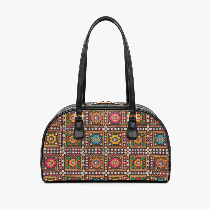Kutch Mirror-Work — Multicolour Arch-Top Handbag