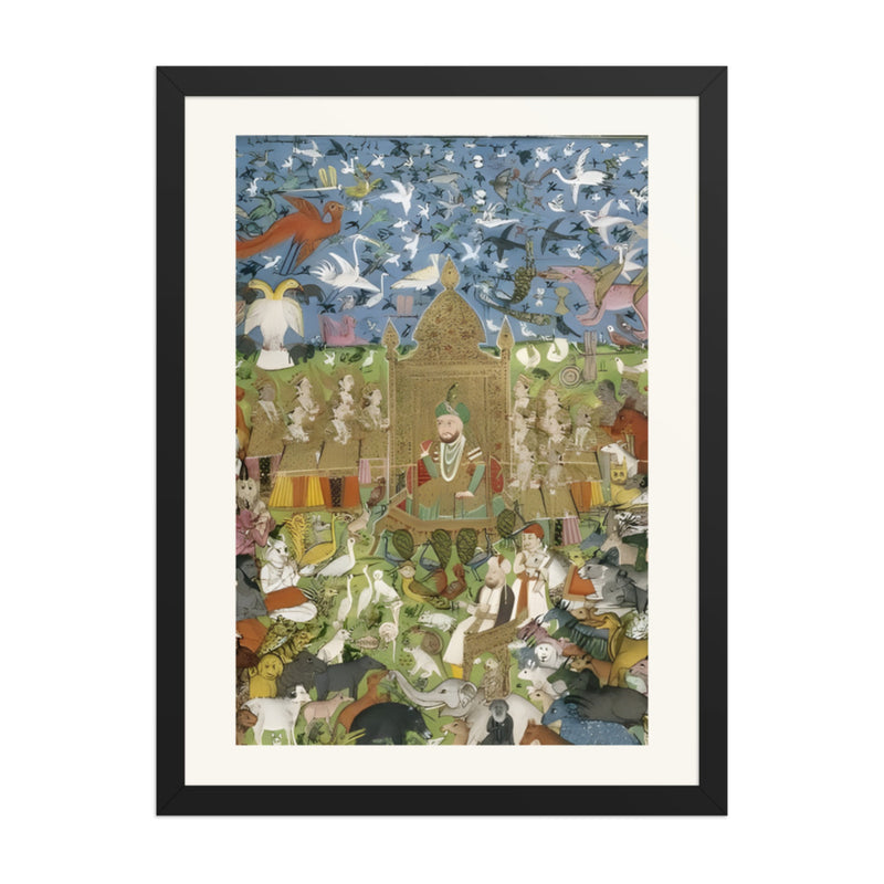 King Solomon Enthroned Among the Beasts and Birds