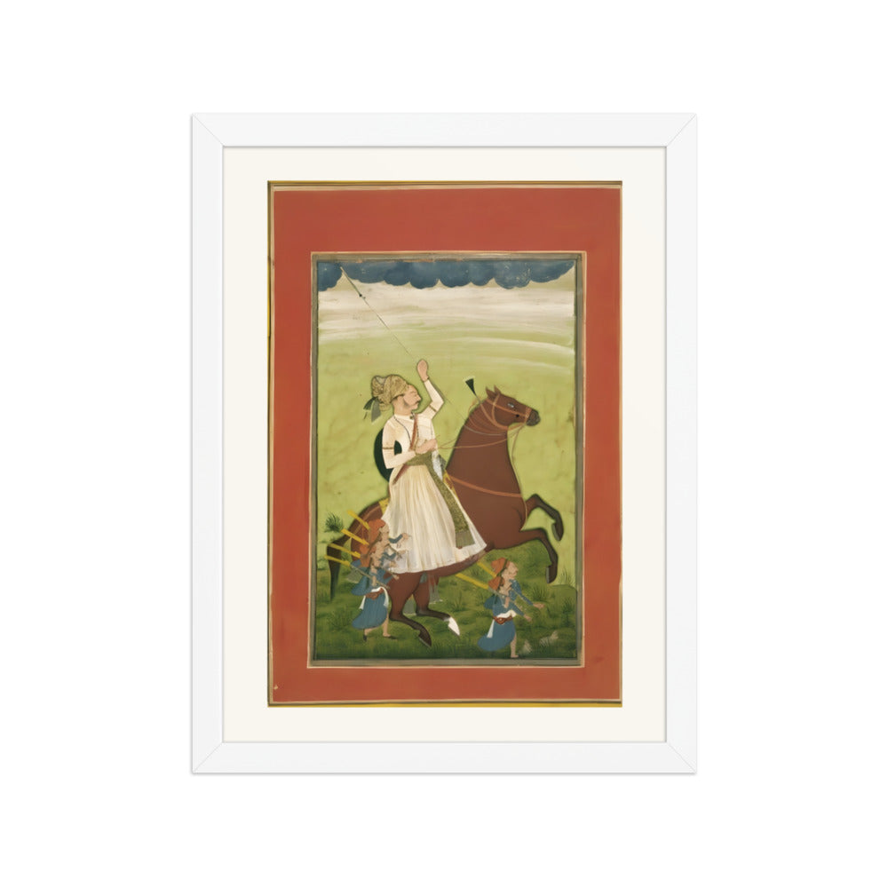 Thakur Sangram Singh on Horseback — Rajput Portrait — view 3