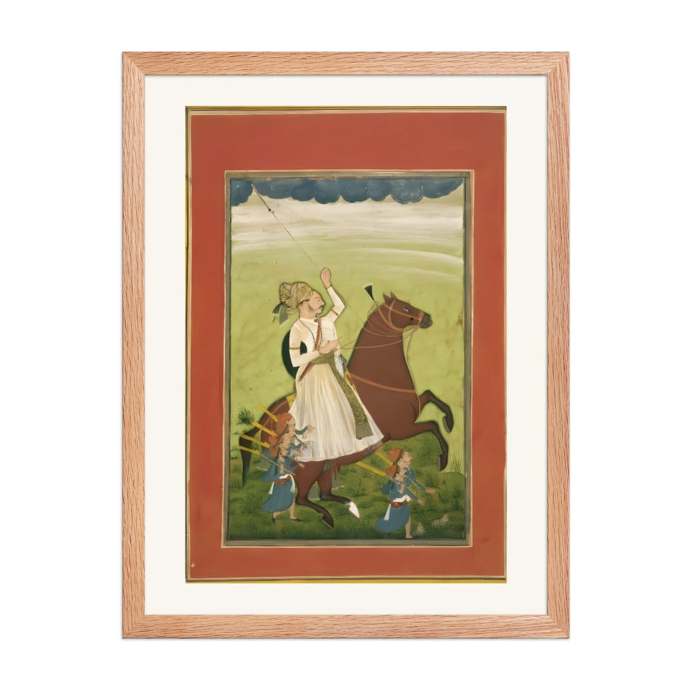Thakur Sangram Singh on Horseback — Rajput Portrait — view 5