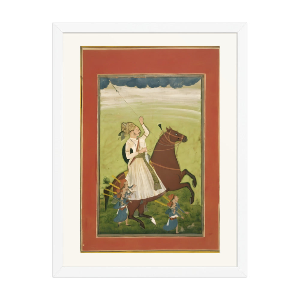 Thakur Sangram Singh on Horseback — Rajput Portrait — view 6