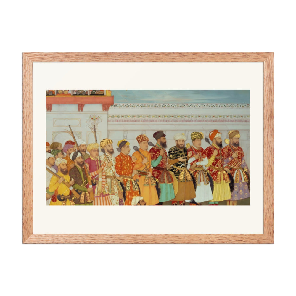 Guards and Nobles of the Imperial Court — A Padshahnama Folio — view 2