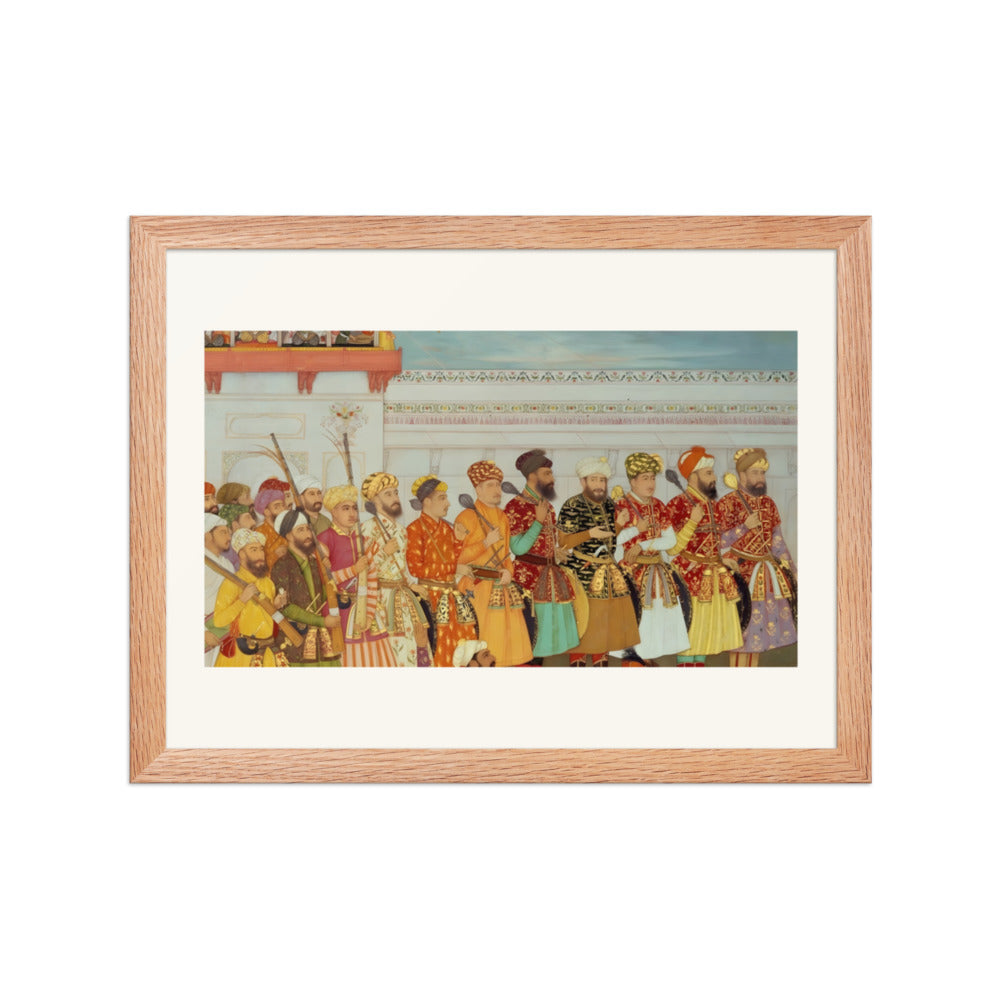 Guards and Nobles of the Imperial Court — A Padshahnama Folio — view 2