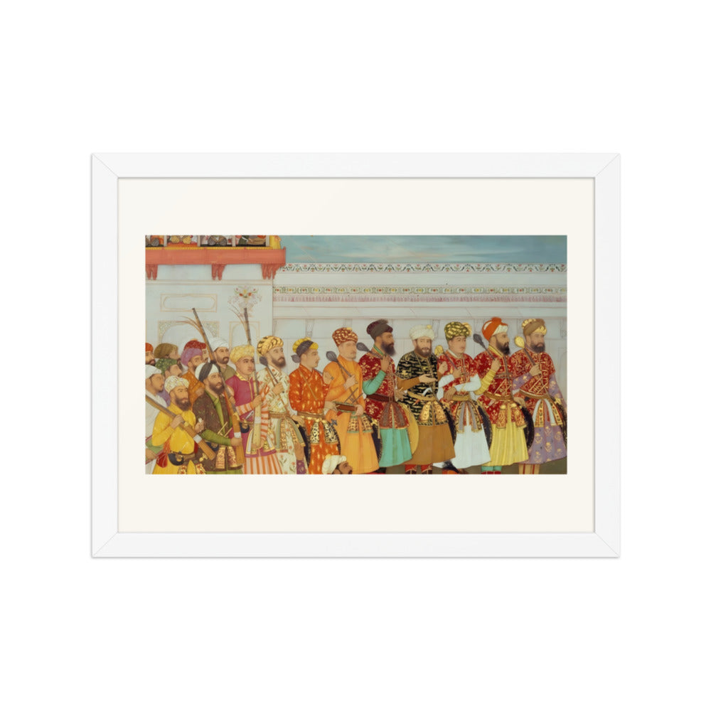 Guards and Nobles of the Imperial Court — A Padshahnama Folio — view 3