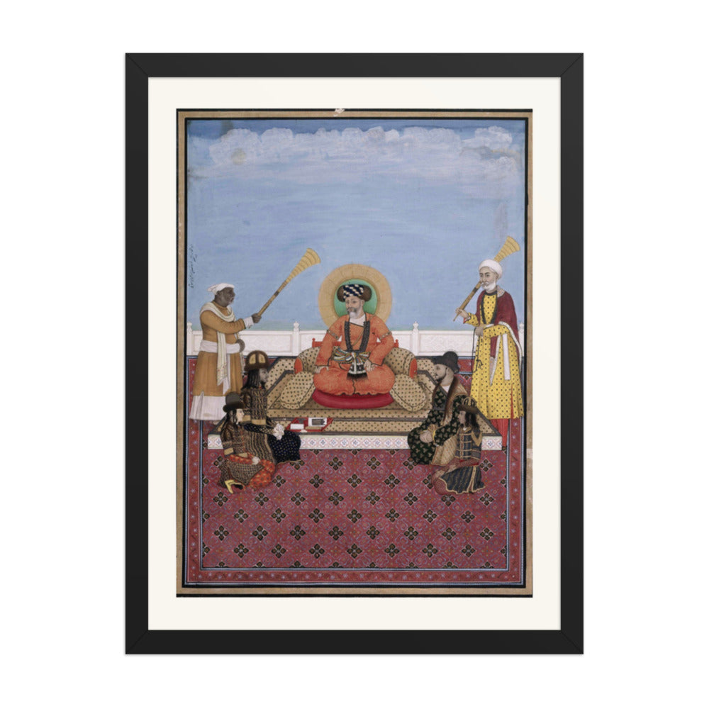 Akbar Shah II with His Four Sons — Mughal Court — view 4
