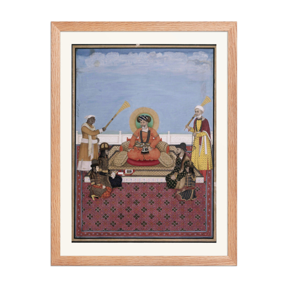 Akbar Shah II with His Four Sons — Mughal Court — view 5