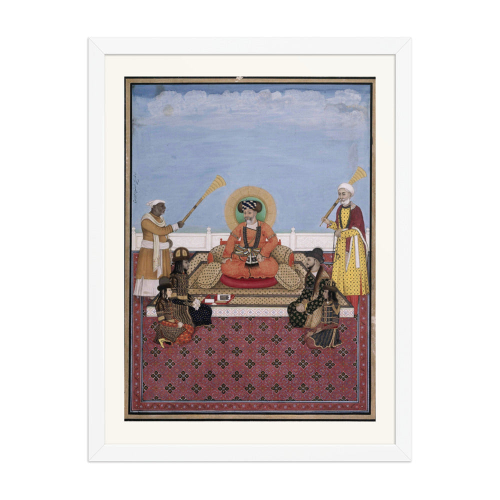 Akbar Shah II with His Four Sons — Mughal Court — view 6