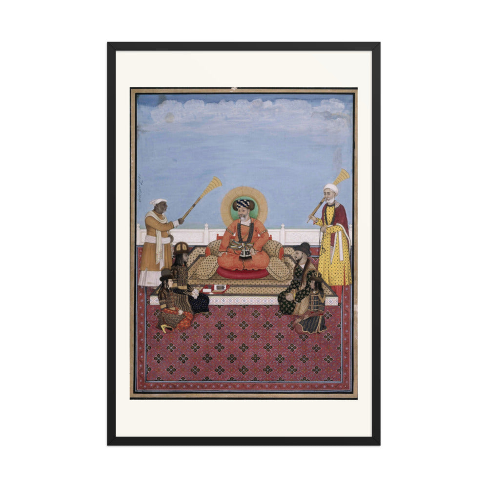 Akbar Shah II with His Four Sons — Mughal Court — view 7