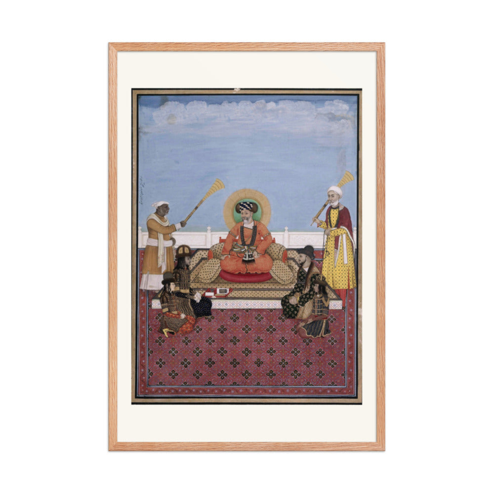 Akbar Shah II with His Four Sons — Mughal Court — view 8