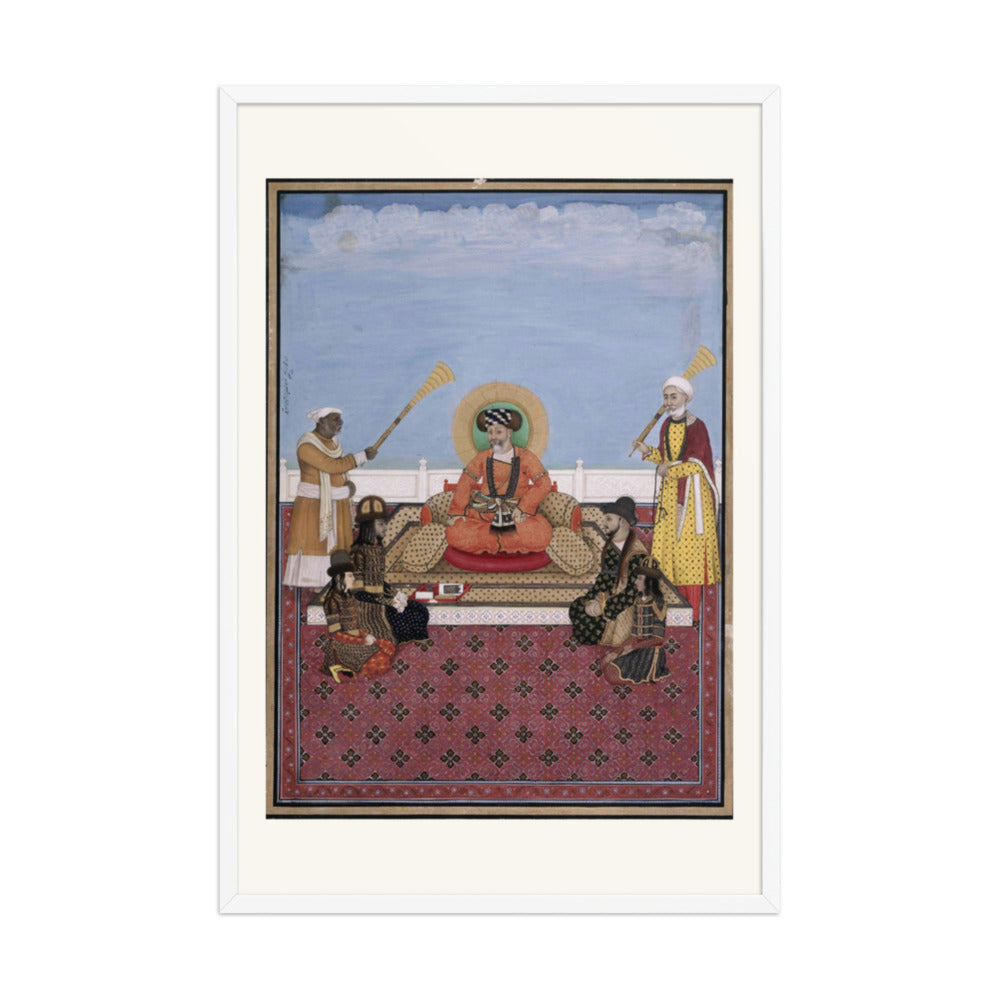 Akbar Shah II with His Four Sons — Mughal Court — view 9