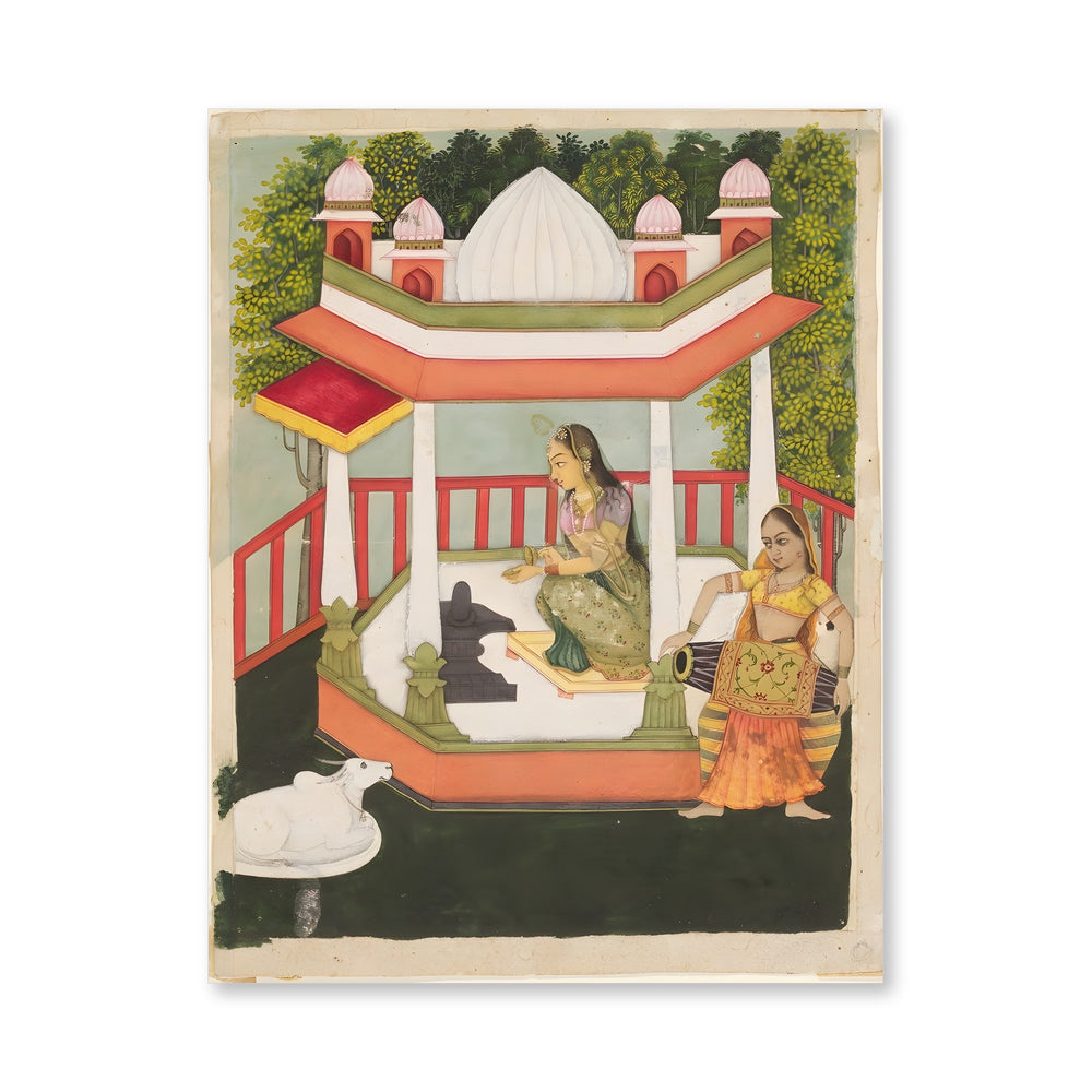 Bhairavi Ragini — A Lady at Worship — view 4