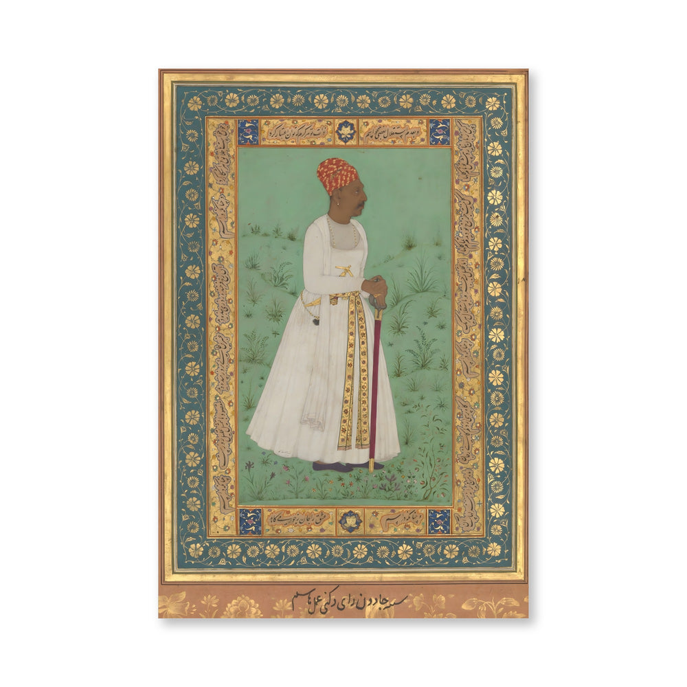 Portrait of Jadun Rai of the Deccan — Shah Jahan Album — view 4