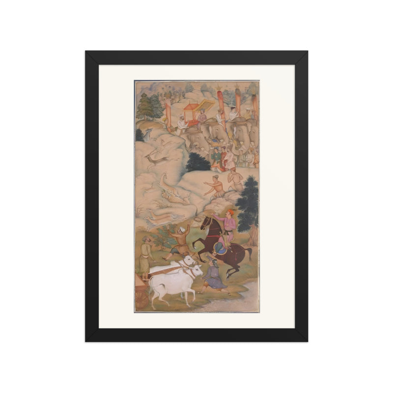 The Hunt at Mandhakur — An Akbarnama Scene