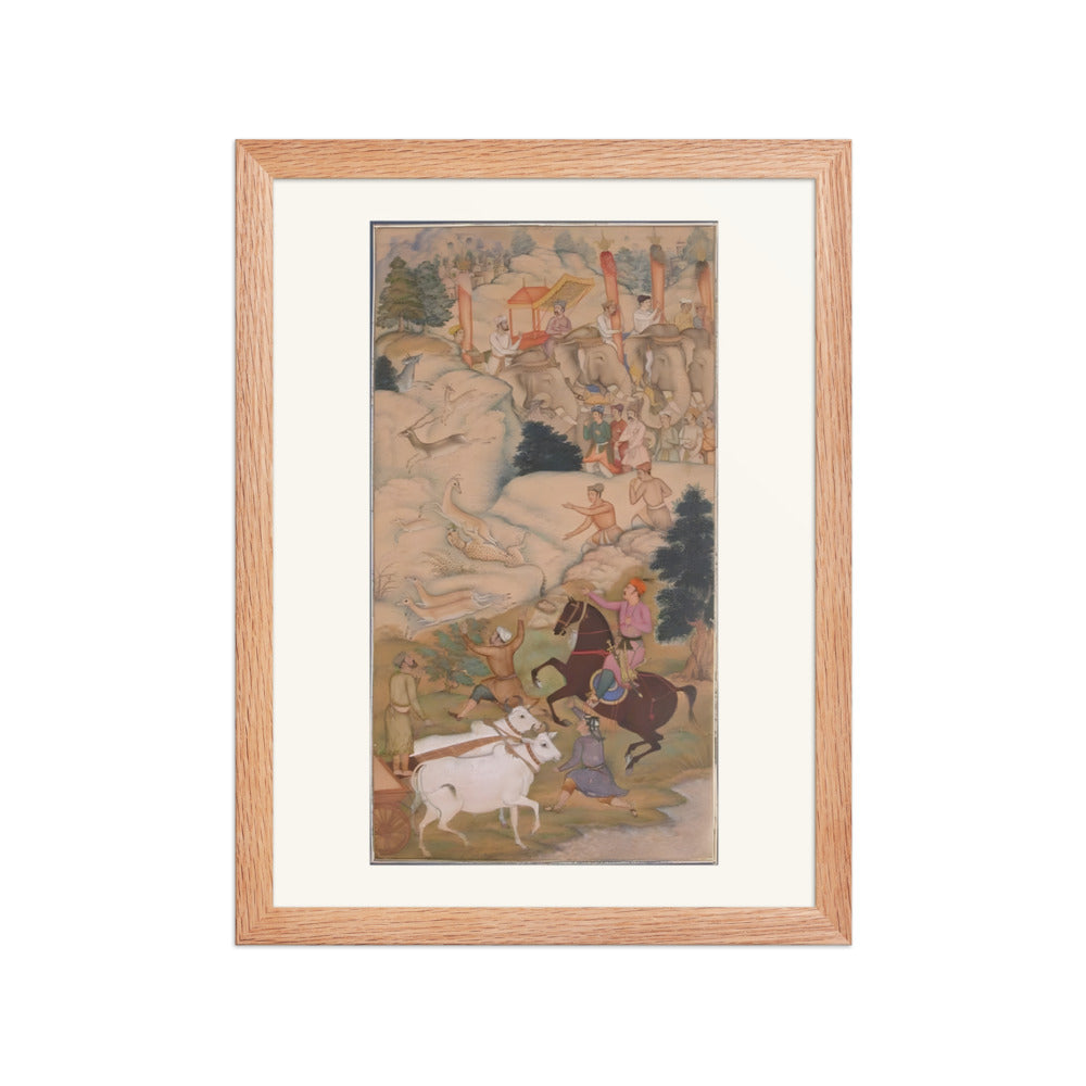 The Hunt at Mandhakur — An Akbarnama Scene — view 2