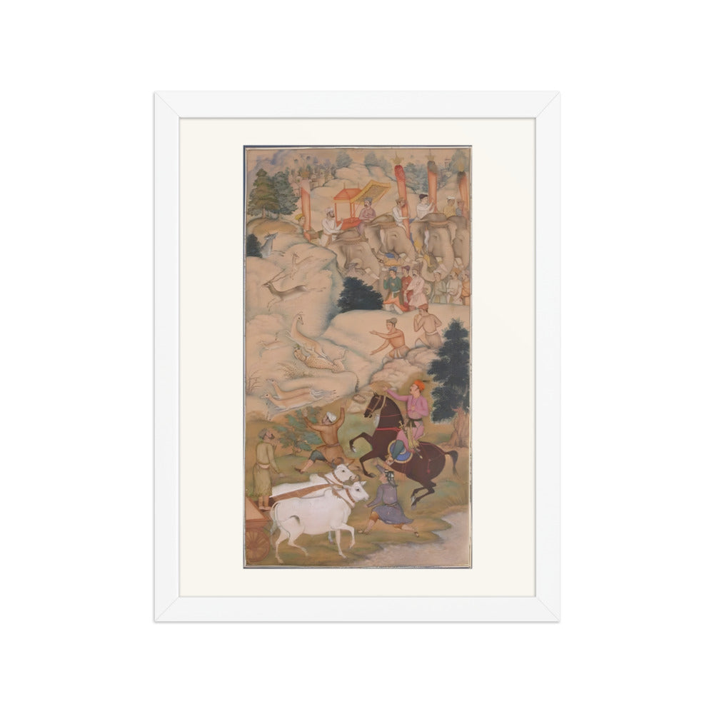 The Hunt at Mandhakur — An Akbarnama Scene — view 3