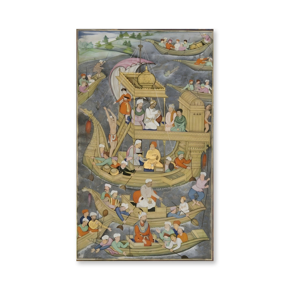 Akbar's River Expedition to the East — An Akbarnama Scene — view 4