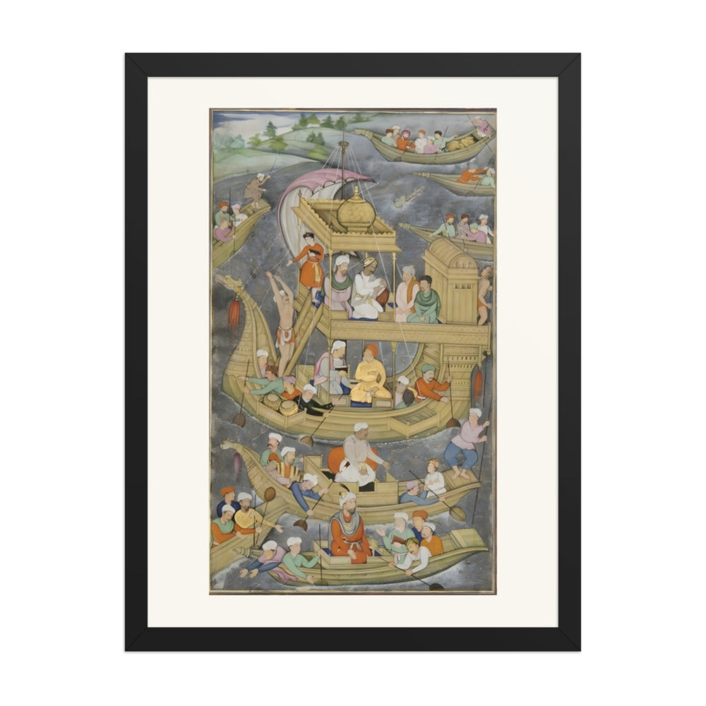 Akbar's River Expedition to the East — An Akbarnama Scene — view 4