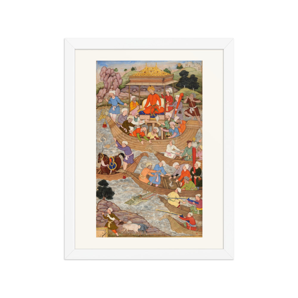 Babur Crosses the River Son — A Baburnama Folio — view 3