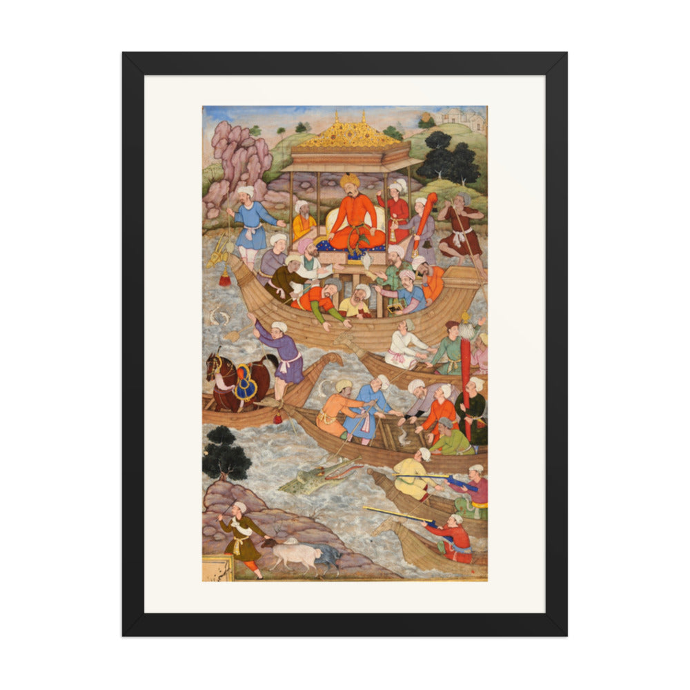 Babur Crosses the River Son — A Baburnama Folio — view 4