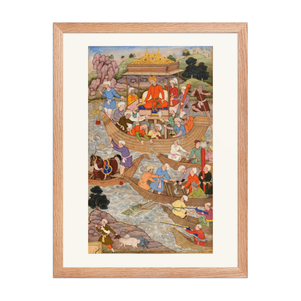 Babur Crosses the River Son — A Baburnama Folio — view 5
